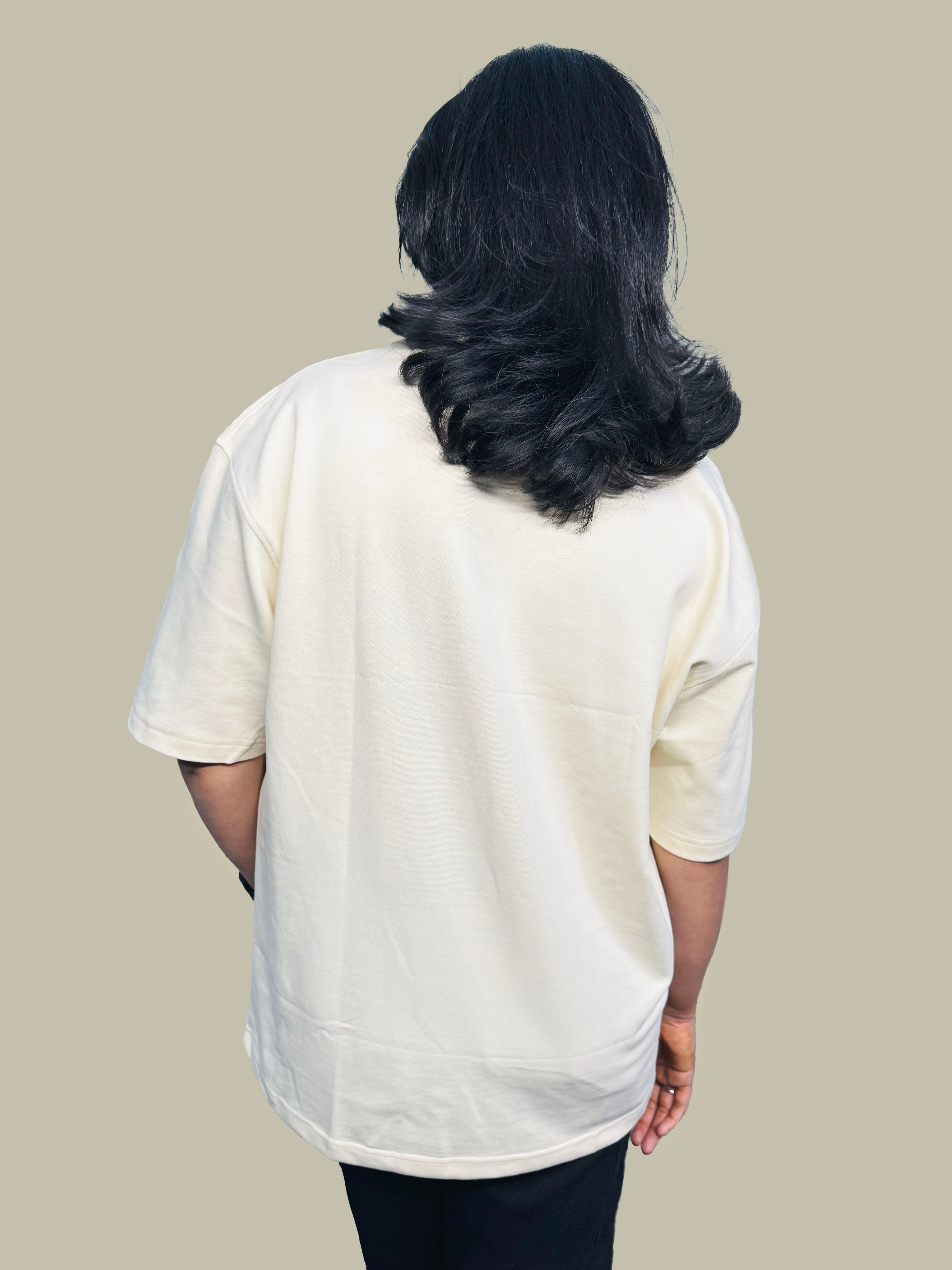 MRUVA's Oversized Fit - Beige