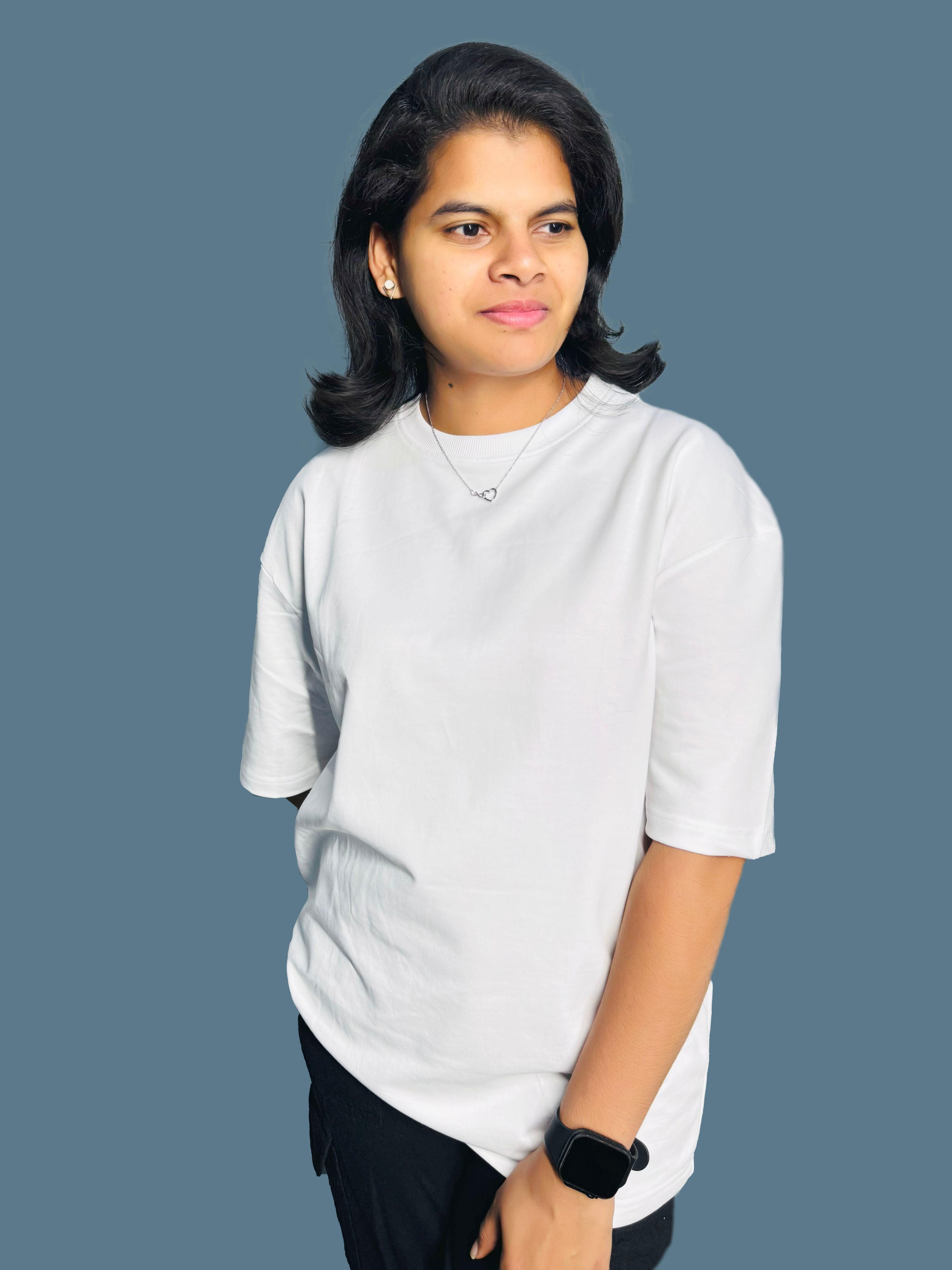 MRUVA's Oversized Fit - White