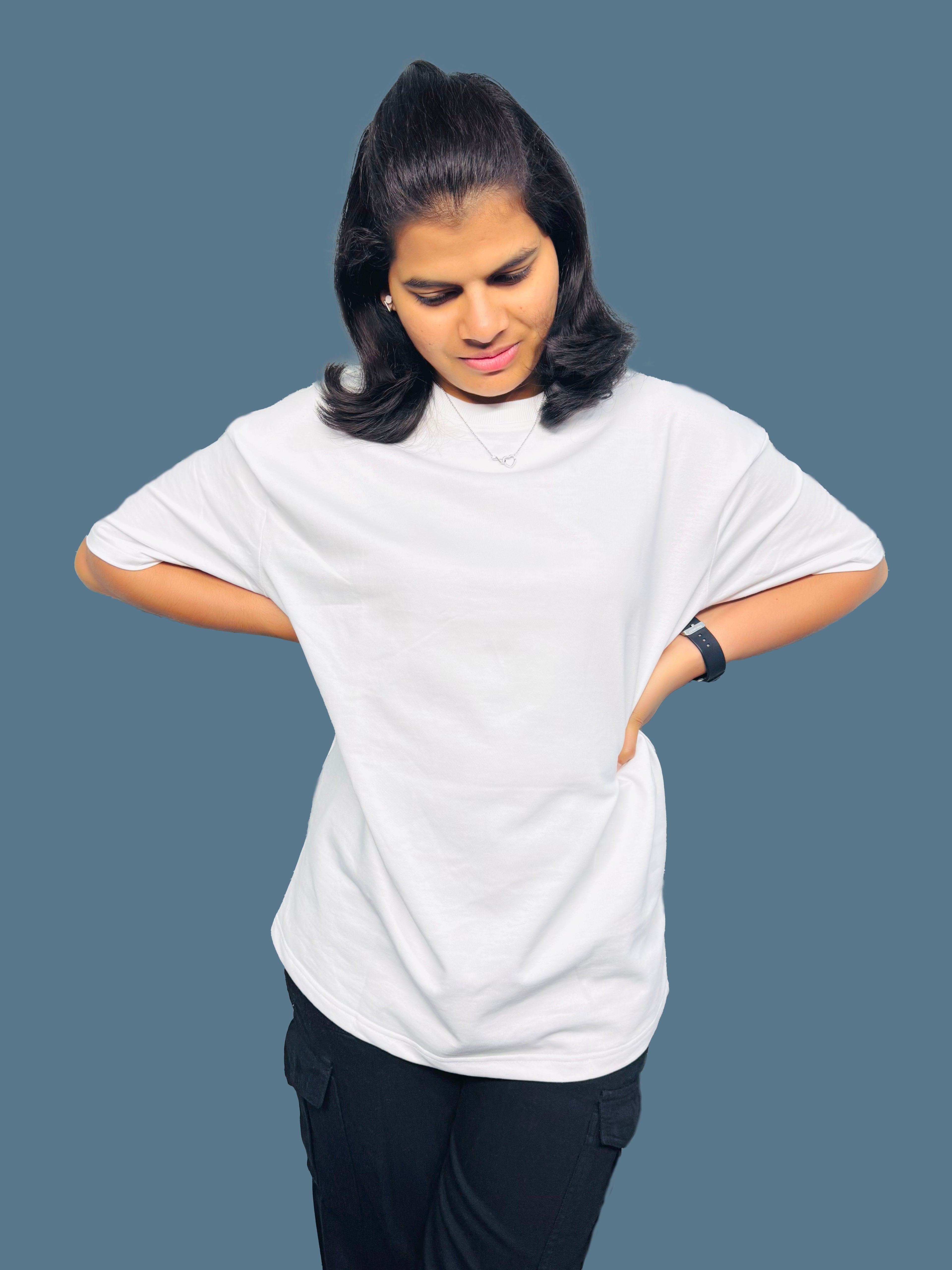 MRUVA's Oversized Fit - White
