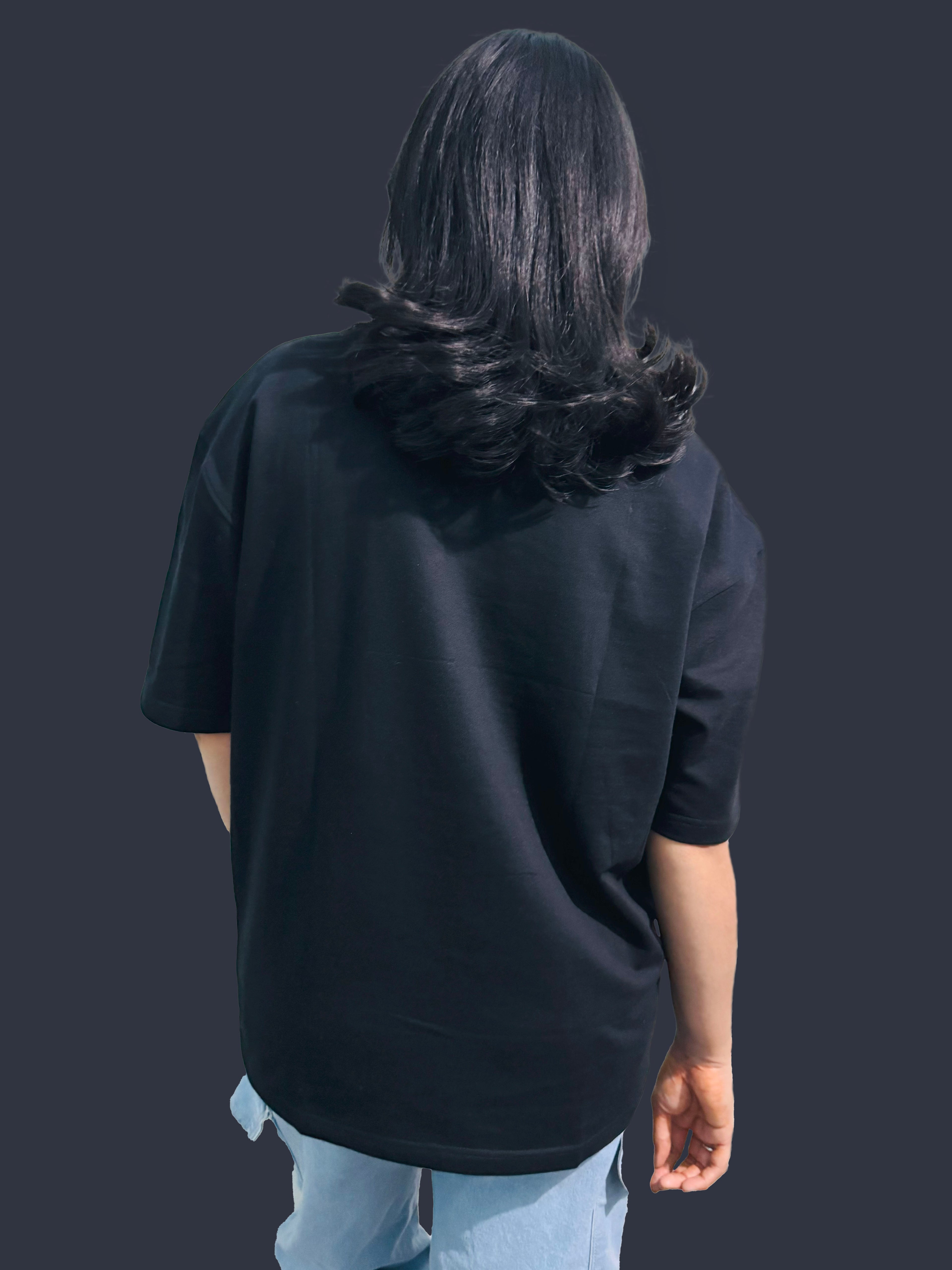 MRUVA's Oversized Fit - Black