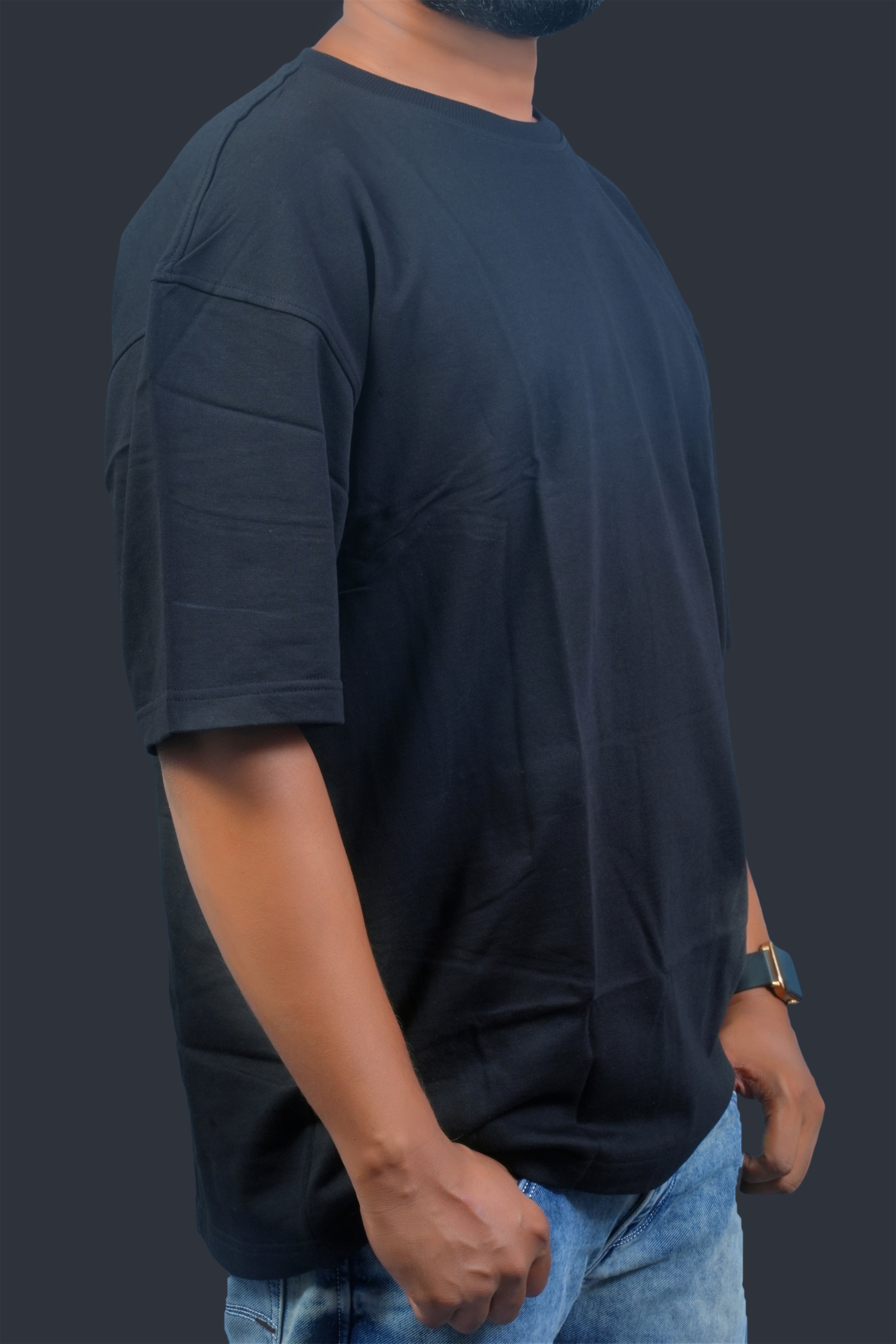 MRUVA's Oversized Fit - Black