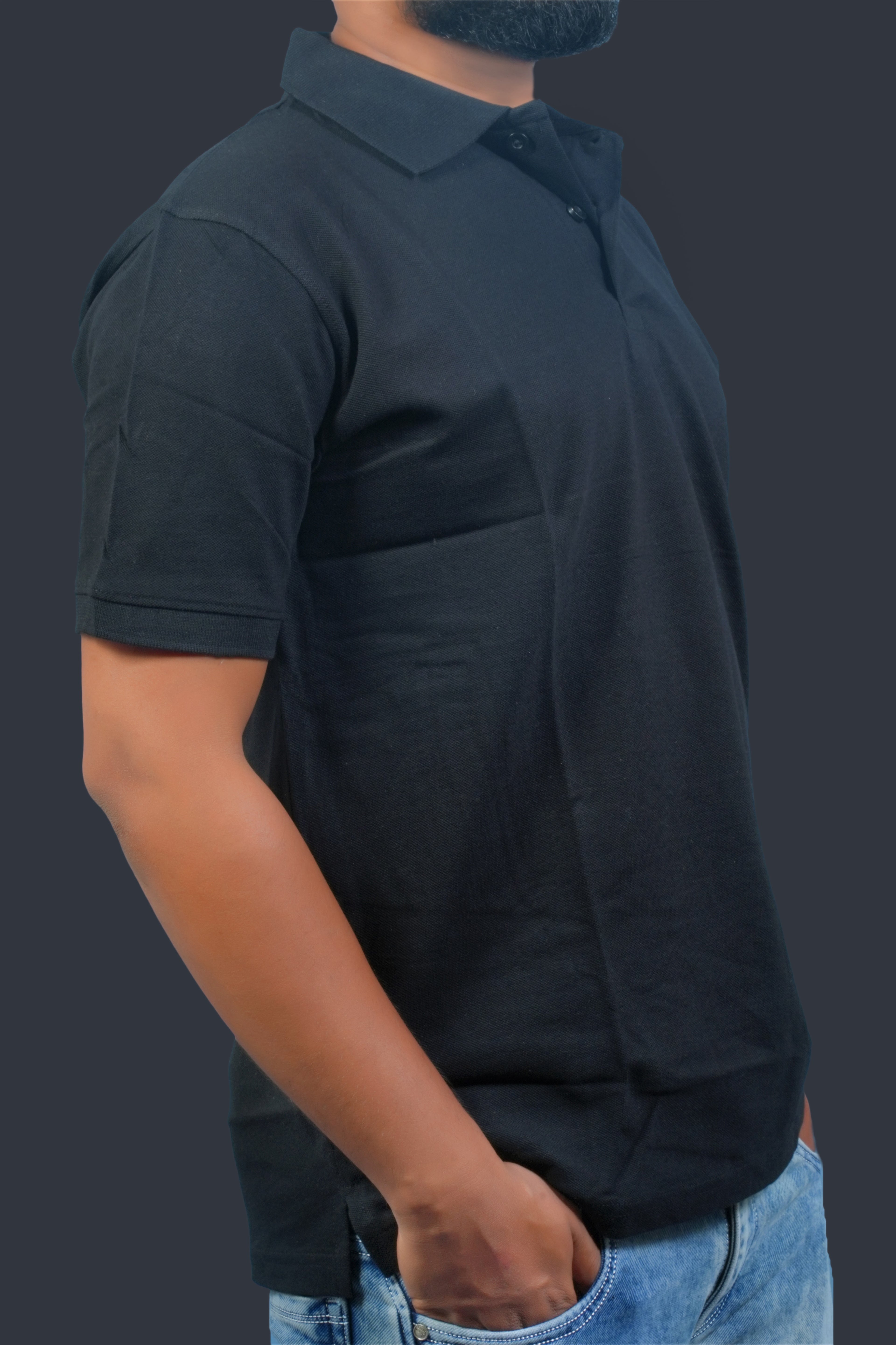 MRUVA's Polo Regular Fit - Black