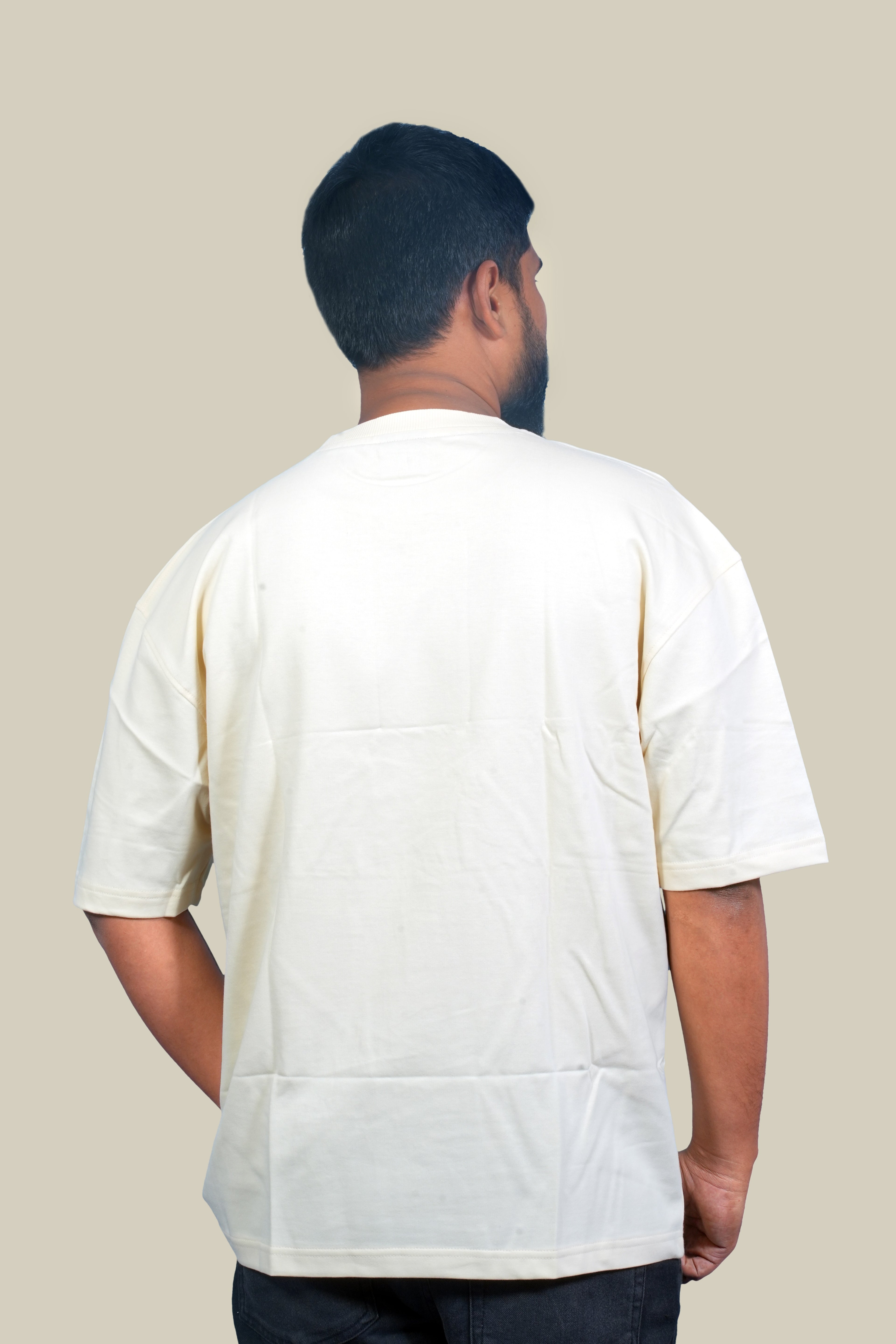 MRUVA's Oversized Fit - Beige