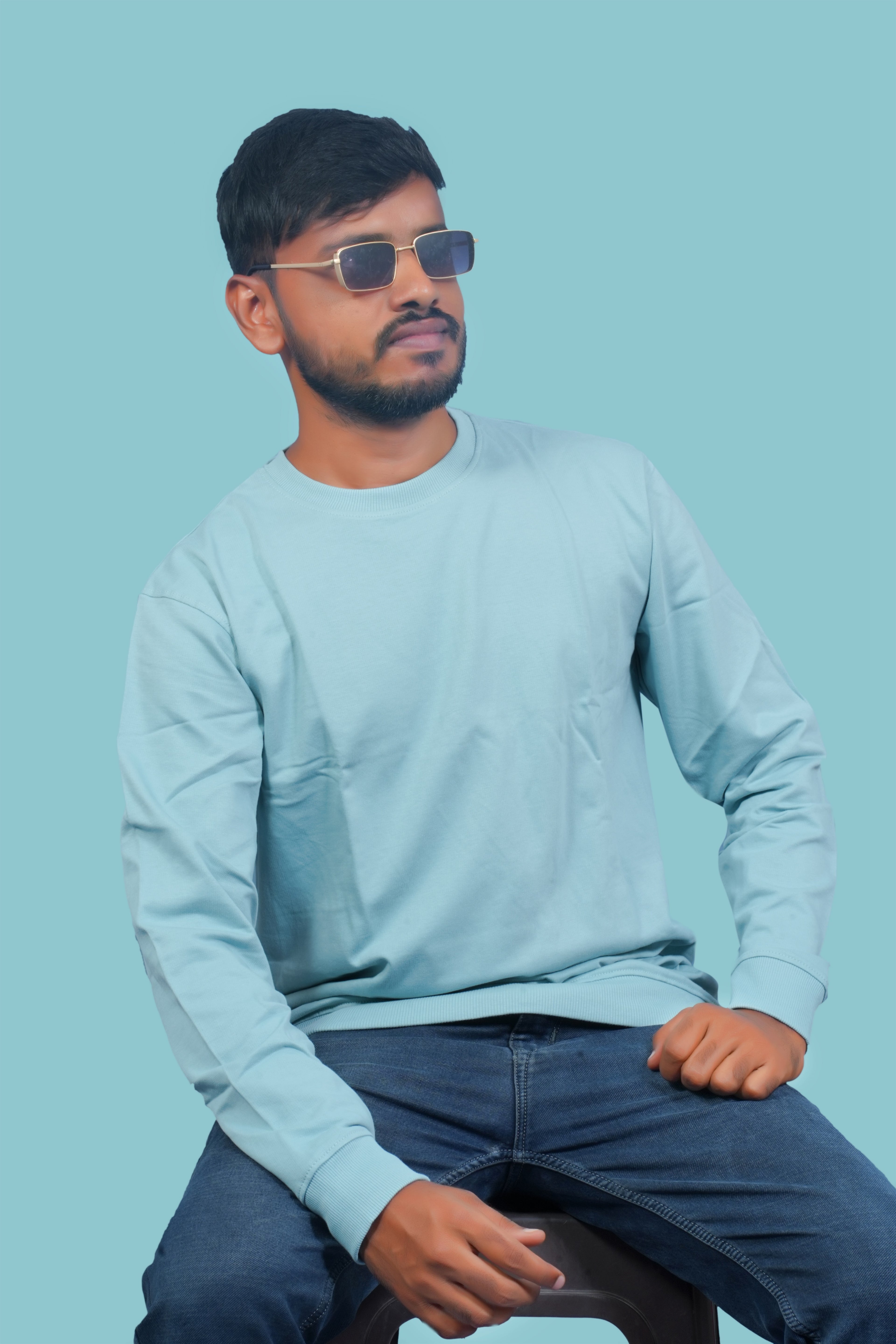 MRUVA's Sweatshirt - Ocean Blue