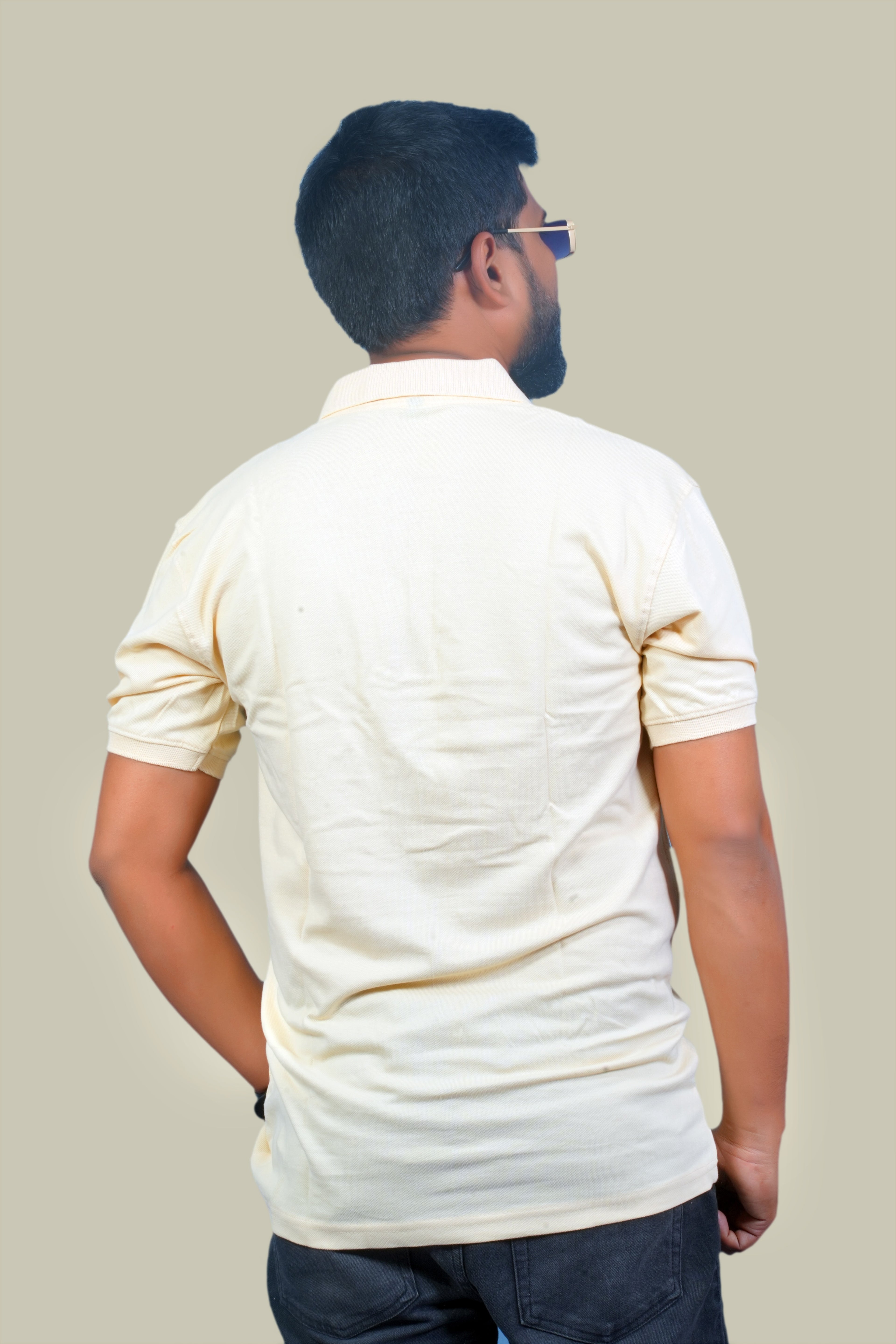 MRUVA's Polo Regular Fit - Beige