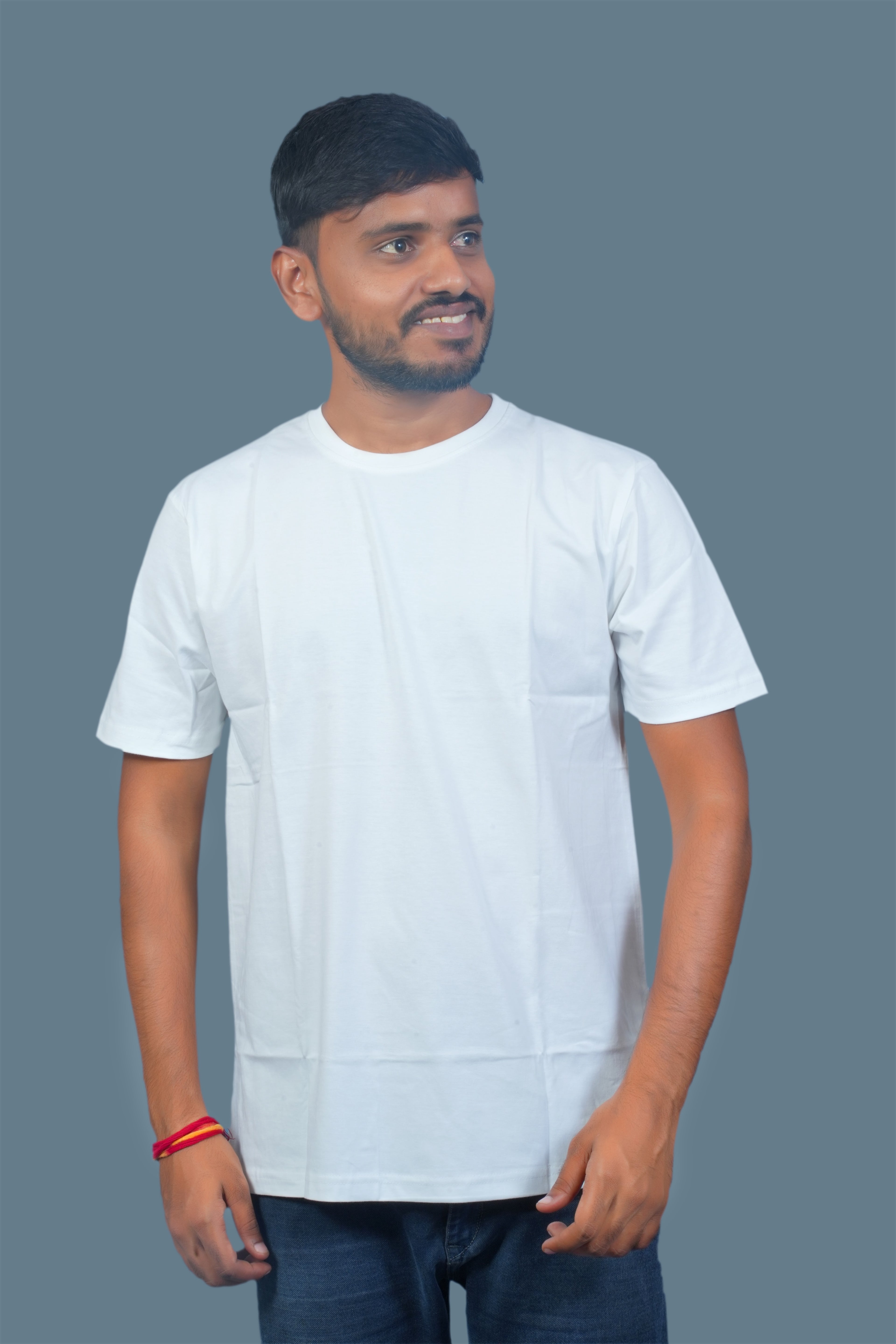 MRUVA's Regular Fit - White