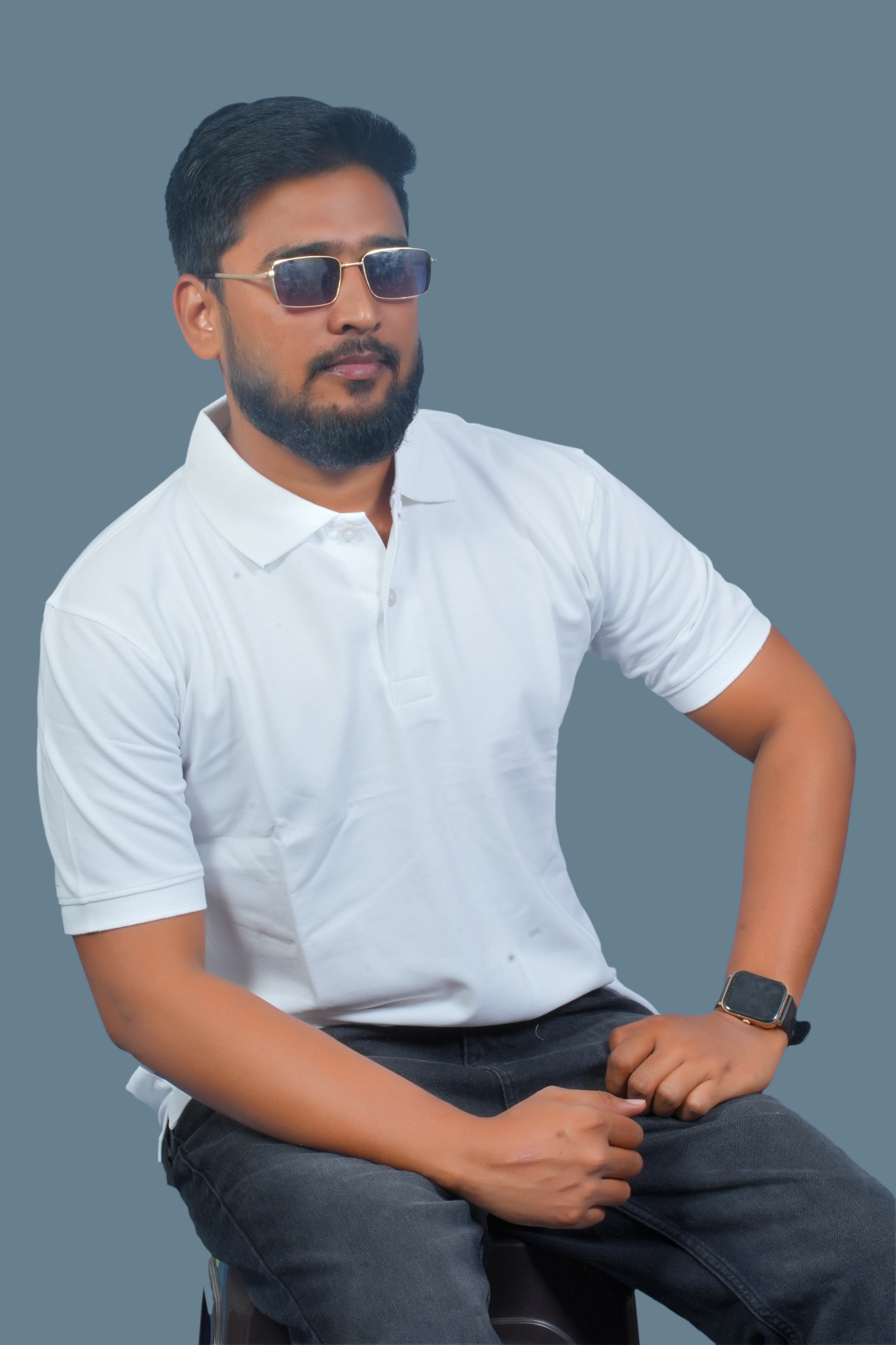 MRUVA's Polo Regular Fit - White