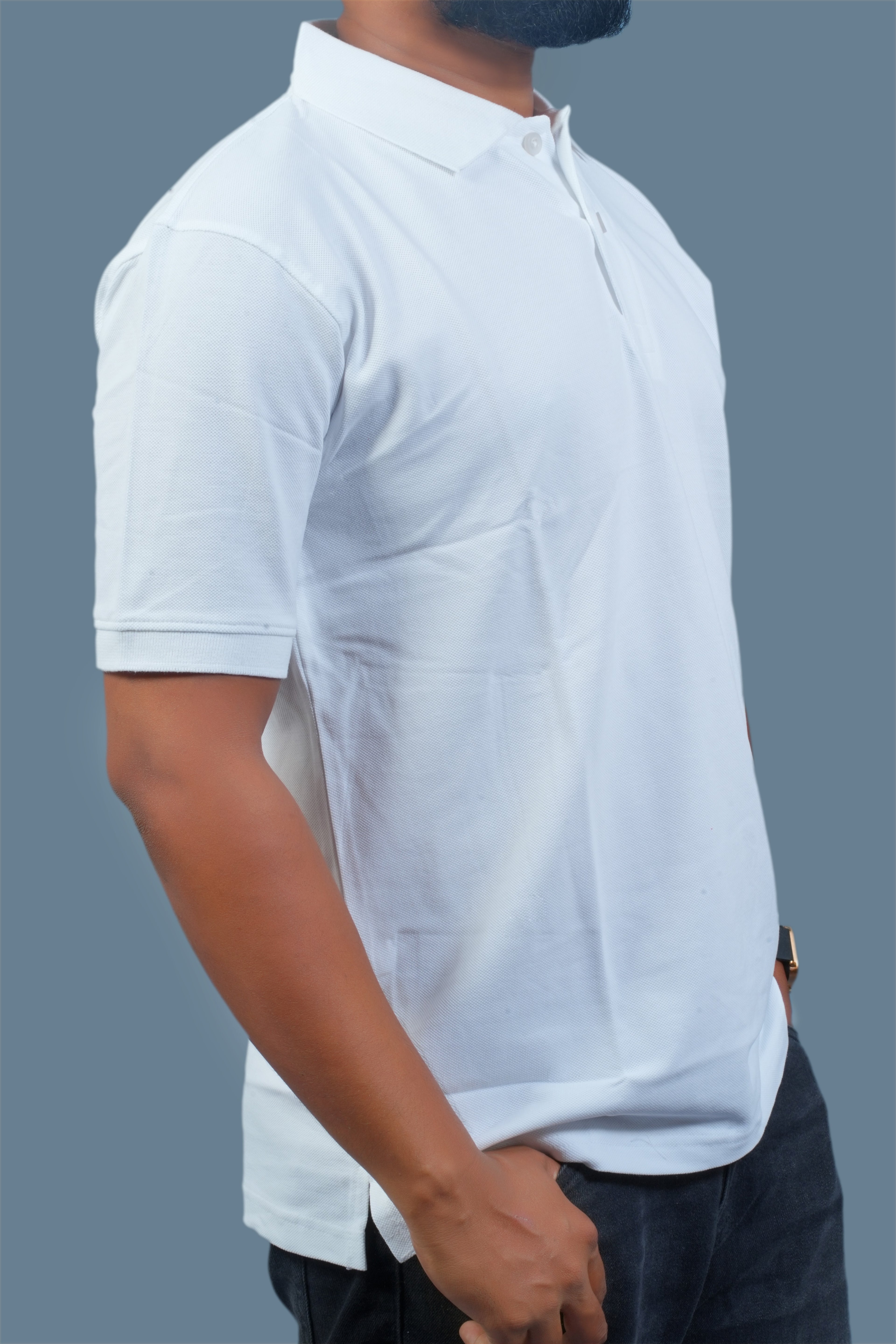 MRUVA's Polo Regular Fit - White