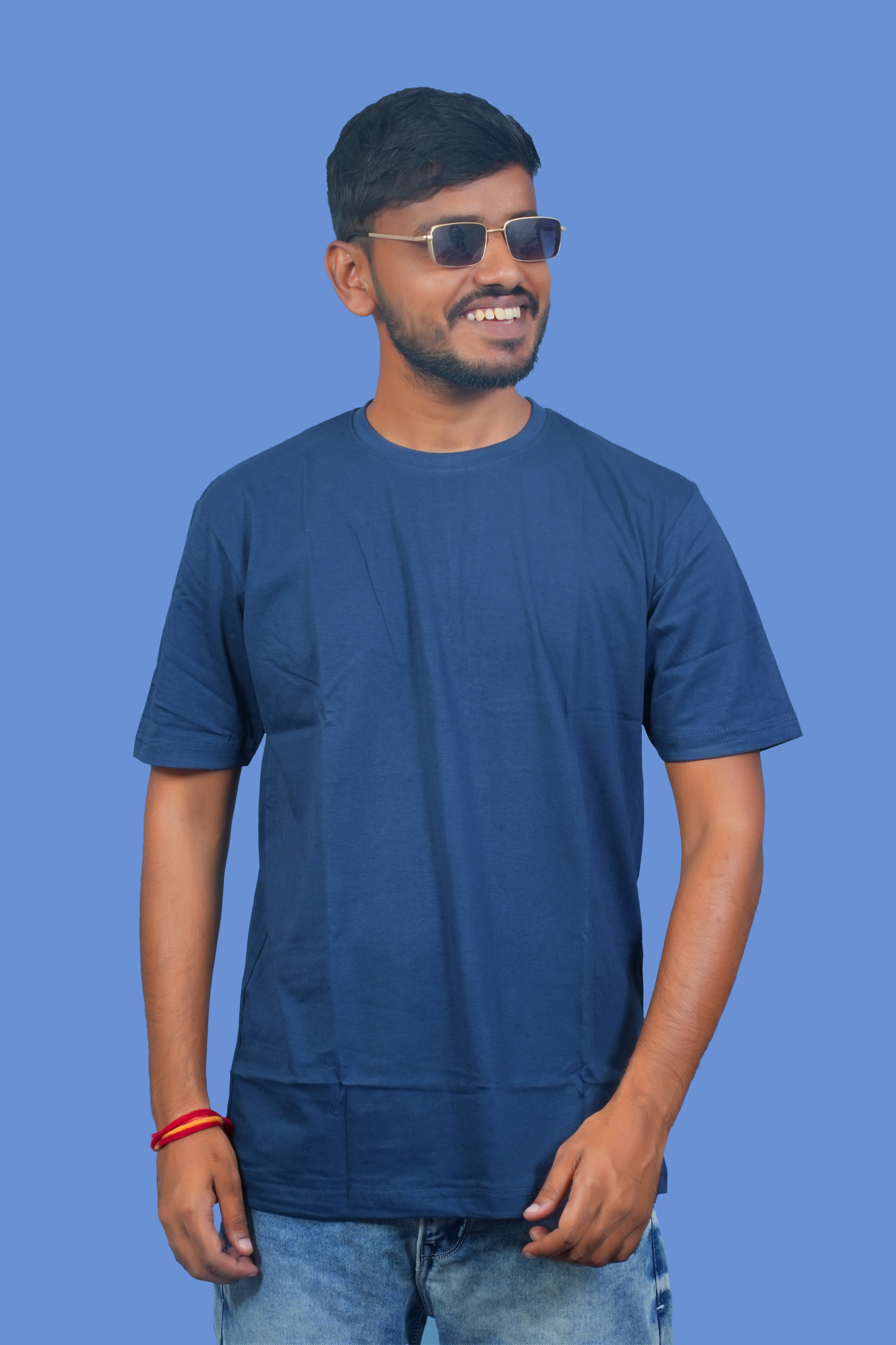MRUVA's Regular Fit - Dark Blue