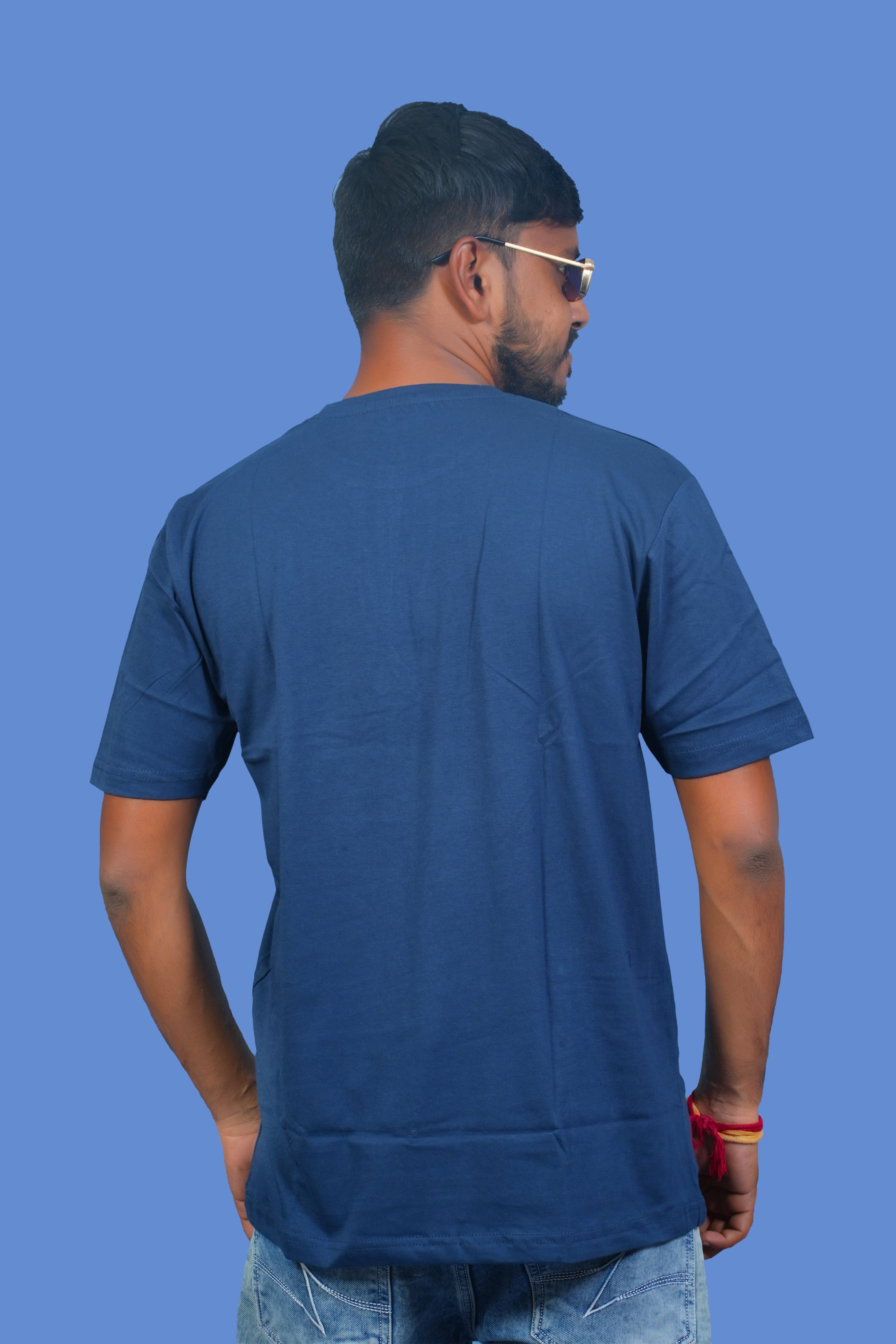 MRUVA's Regular Fit - Dark Blue