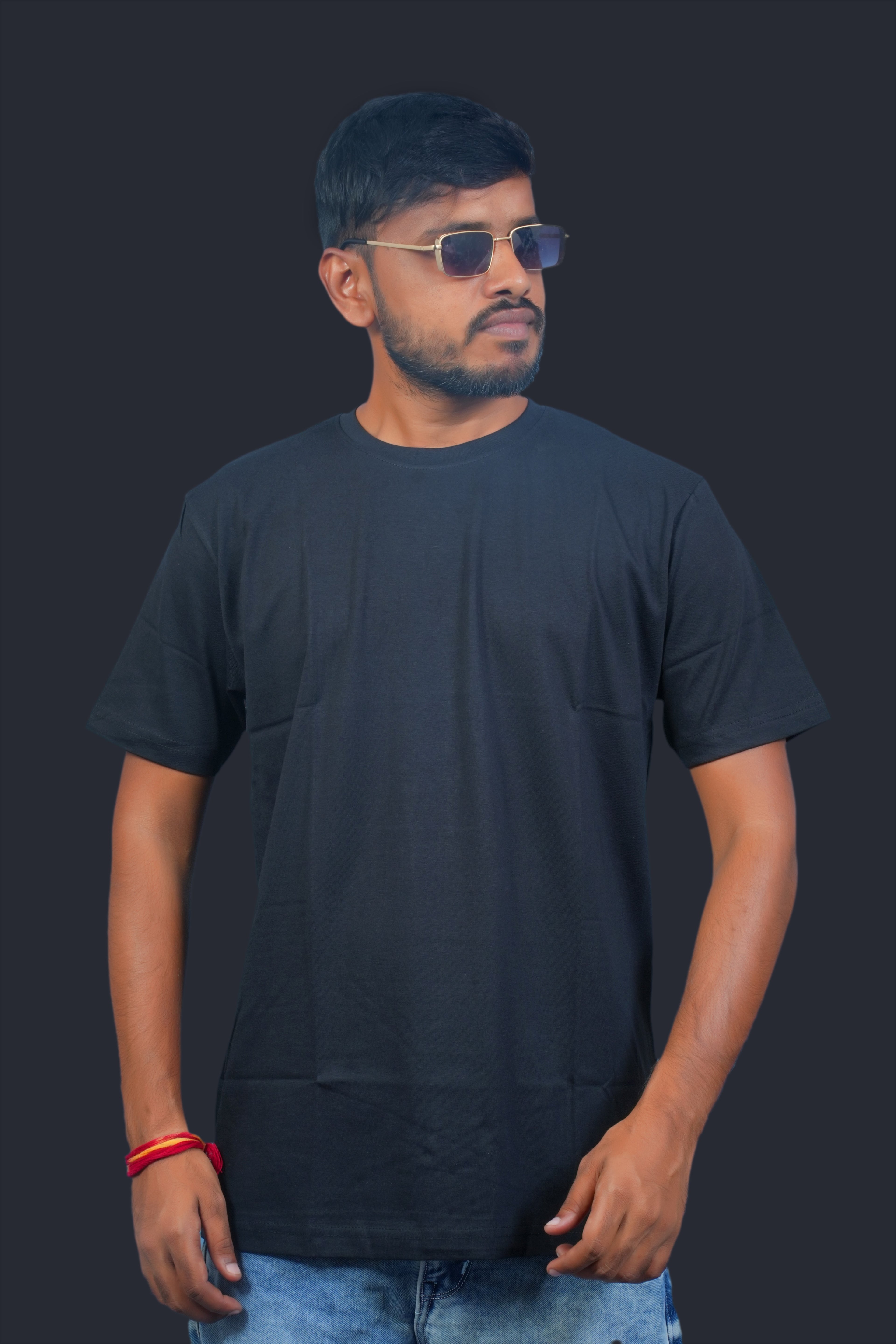 MRUVA's Regular Fit - Black