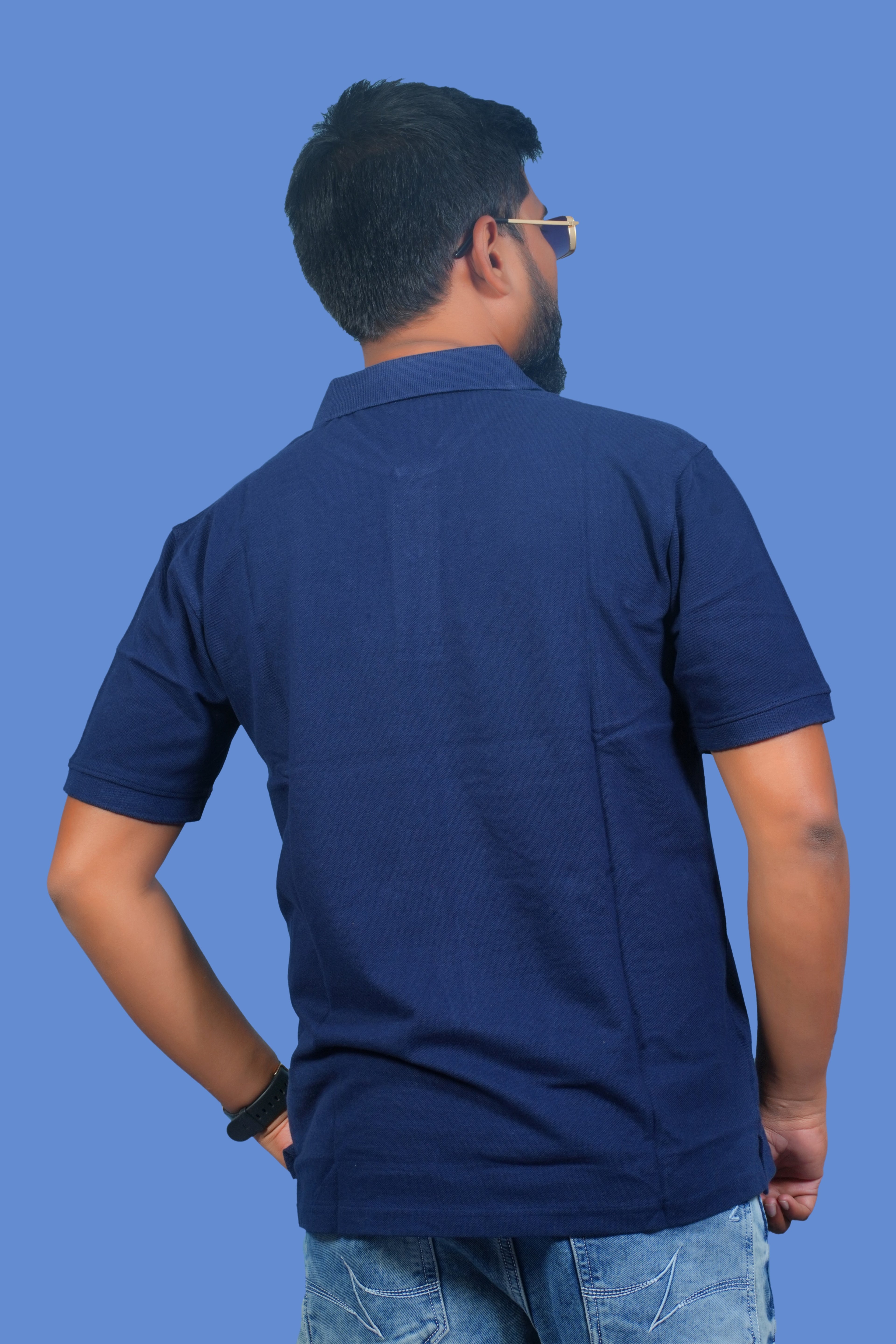 MRUVA's Polo Regular Fit - Blue