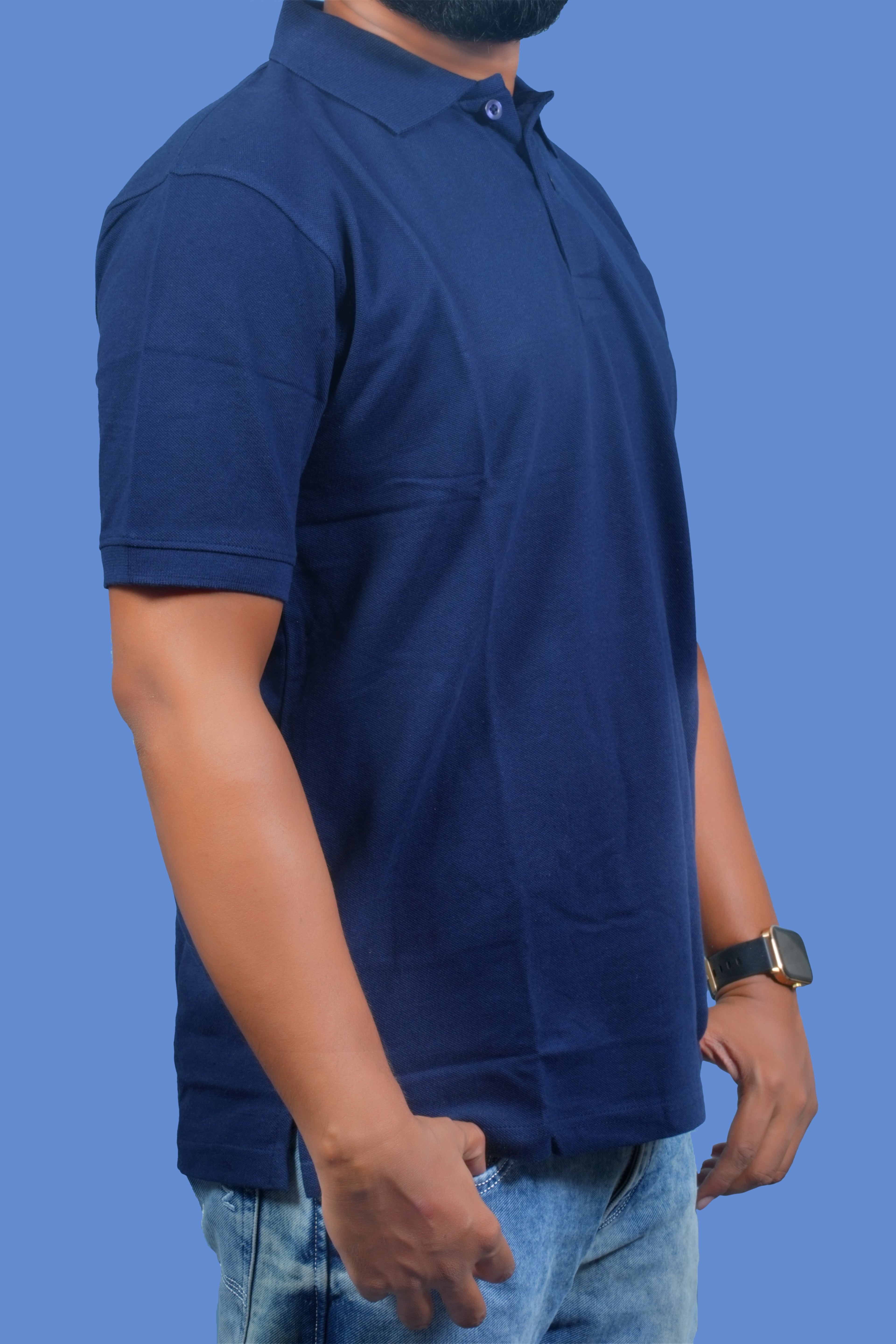 MRUVA's Polo Regular Fit - Blue