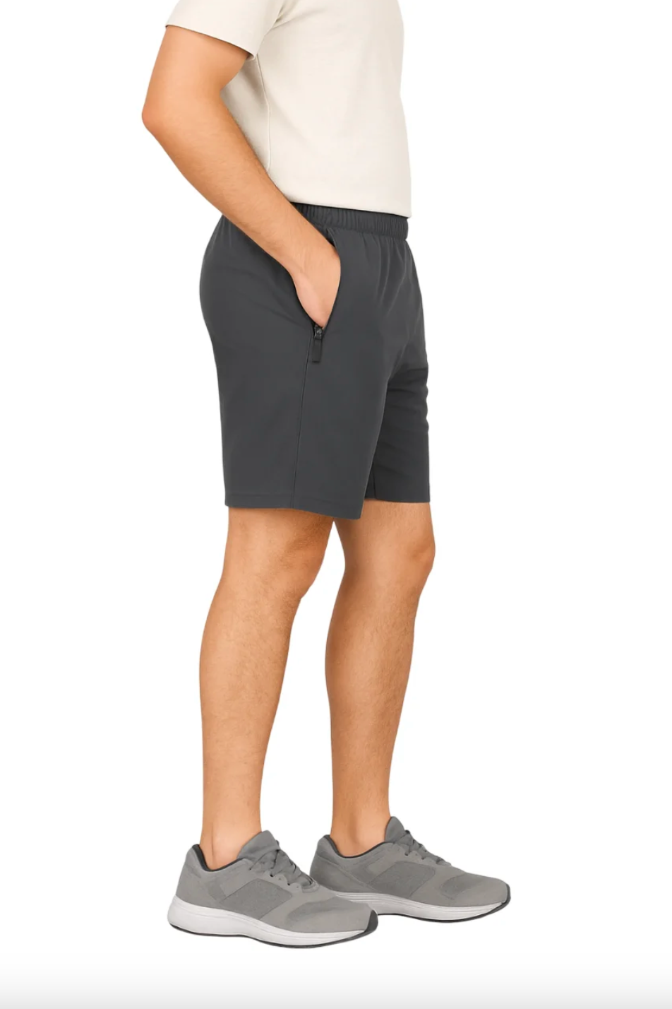MRUVA's Lycra Shorts - Dark Grey